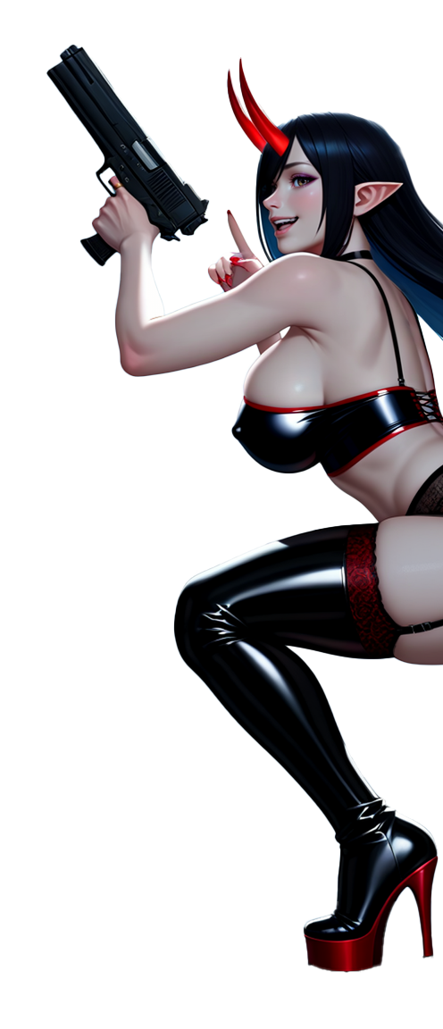 Midnight-Oni Demon Mascot Illustration